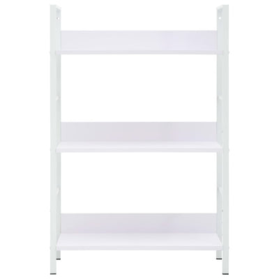 3-Layer Book Shelf White 60x27.6x90.5 cm Engineered Wood