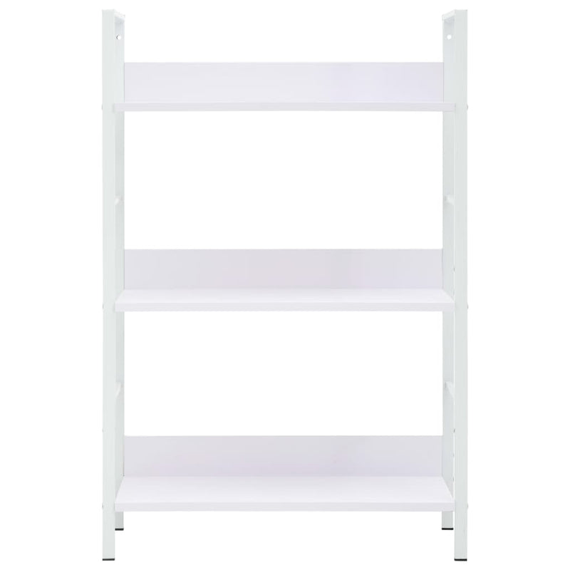 3-Layer Book Shelf White 60x27.6x90.5 cm Engineered Wood