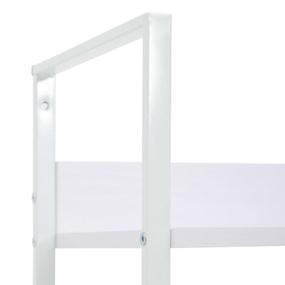 3-Layer Book Shelf White 60x27.6x90.5 cm Engineered Wood