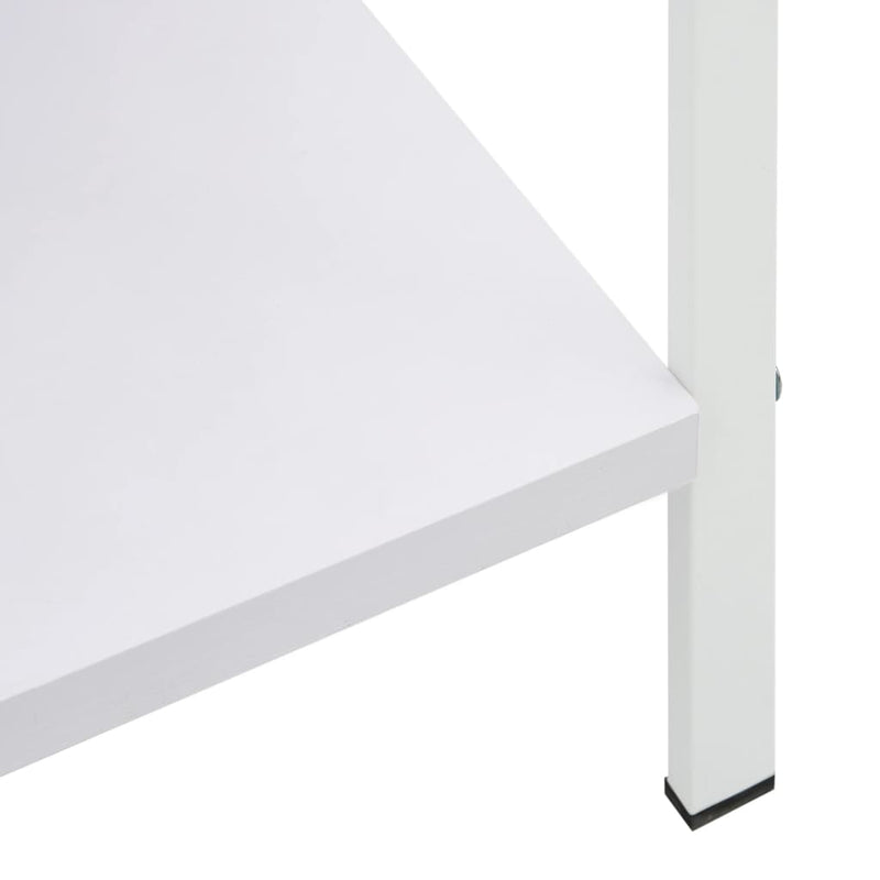 3-Layer Book Shelf White 60x27.6x90.5 cm Engineered Wood