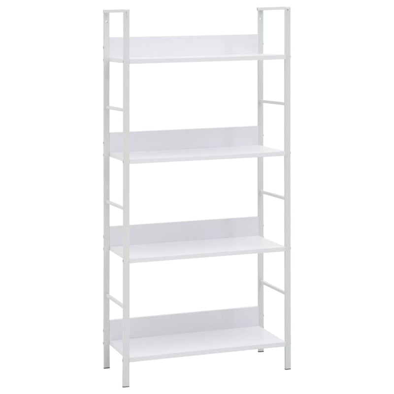 4-Layer Book Shelf White 60x27.6x124.5 cm Engineered Wood