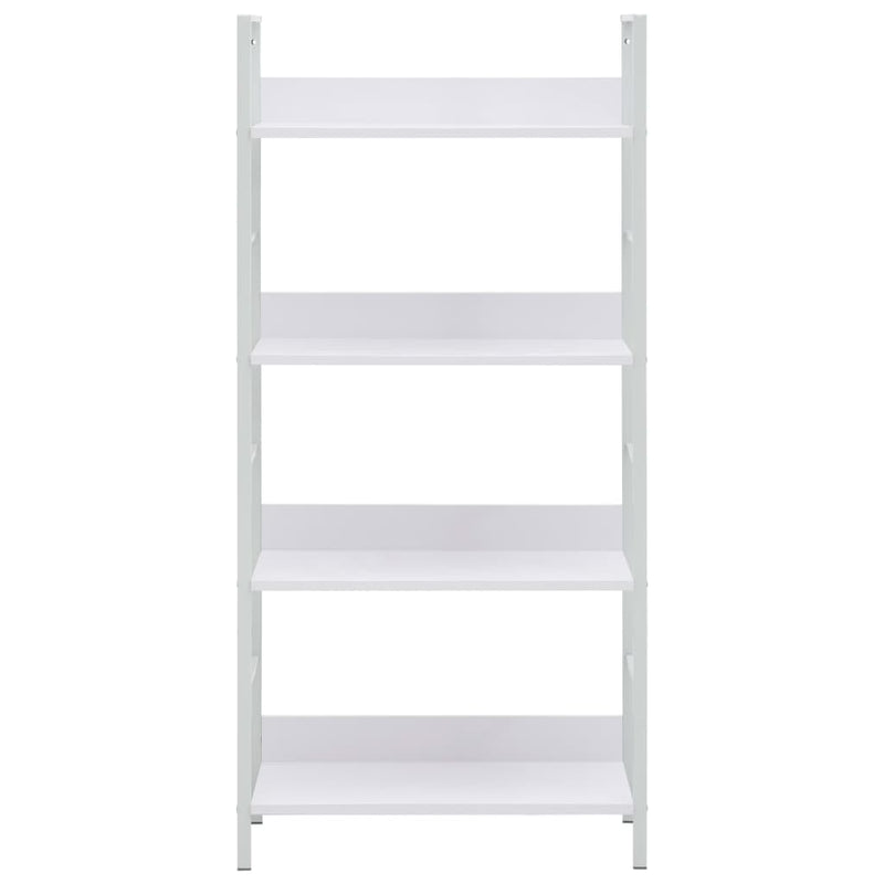 4-Layer Book Shelf White 60x27.6x124.5 cm Engineered Wood