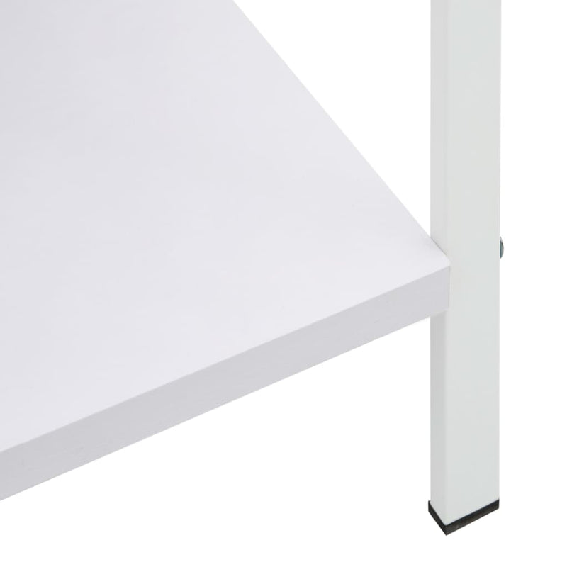 4-Layer Book Shelf White 60x27.6x124.5 cm Engineered Wood