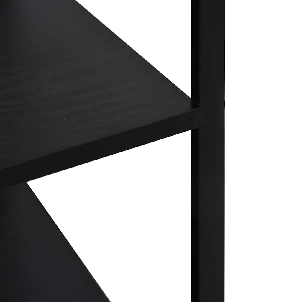 vidaXL Microwave Cabinet Black 60x39.6x79.5 cm Engineered Wood 5