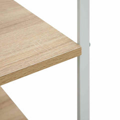 vidaXL Microwave Cabinet White and Oak 60x39.6x79.5 cm Engineered Wood 5