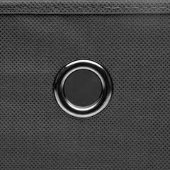 vidaXL Storage Box | Set of 10 | Grey | Non-woven fabric (100% polyester) 5