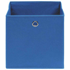 vidaXL Storage Box | Set of 10 | Blue | Non-woven fabric (100% polyester) 3