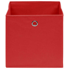 vidaXL Storage Boxes 10 pcs Red 32x32x32 cm Fabric 3
