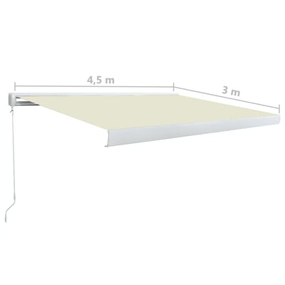 Manual Cassette Awning 450x300 cm Cream