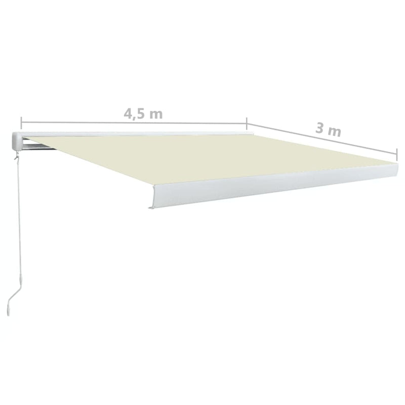 Manual Cassette Awning 450x300 cm Cream