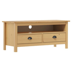 vidaXL TV Cabinet | Honey Brown | Solid Pine Wood | Medium | TV Cabinet 1