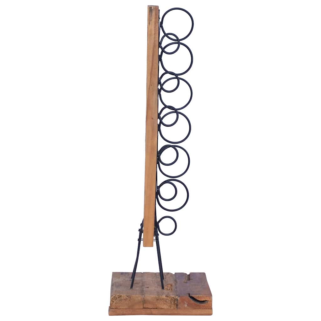 288809 vidaXL Wine Rack for 6 Bottles 35x35x100 cm Solid Teak Wood 4