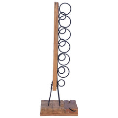 288809 vidaXL Wine Rack for 6 Bottles 35x35x100 cm Solid Teak Wood 4