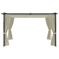 vidaXL Gazebo 4x3 m Cream 2