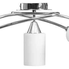 vidaXL Ceiling Lamp | White | Chrome-Plated Steel, Ceramic | Regular | Modern 6