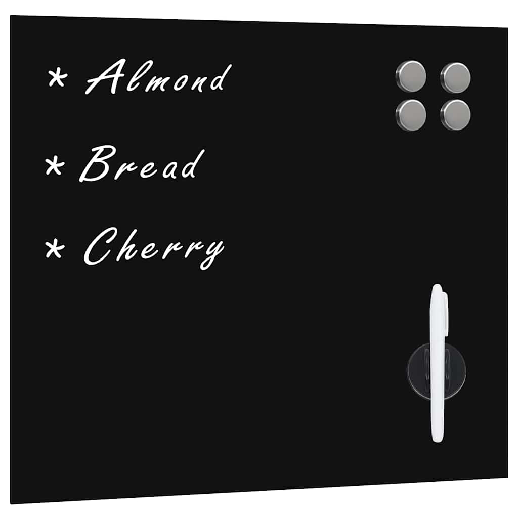 vidaXL Wall Mounted Magnetic Board Glass 60x60 cm 1