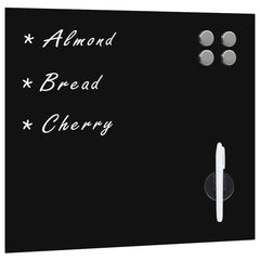 vidaXL Wall Mounted Magnetic Board Glass 60x60 cm 1
