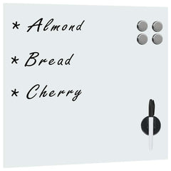 vidaXL Wall Mounted Magnetic Board Glass 60x60 cm 1