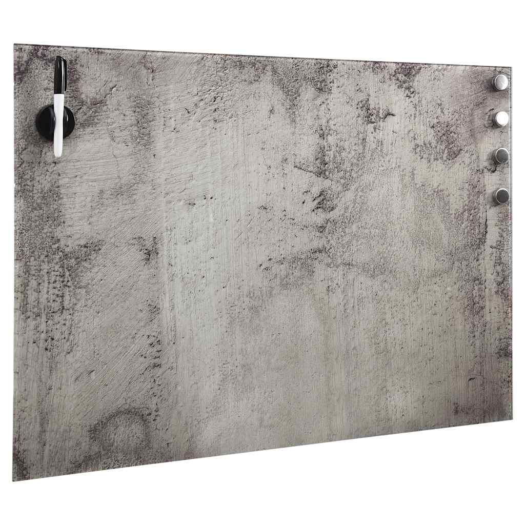 vidaXL Wall Mounted Magnetic Board Glass 60x40 cm 2
