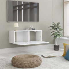 vidaXL Tv Cabinet | White | Engineered wood | Small | Drop-Down | TV Cabinet 4