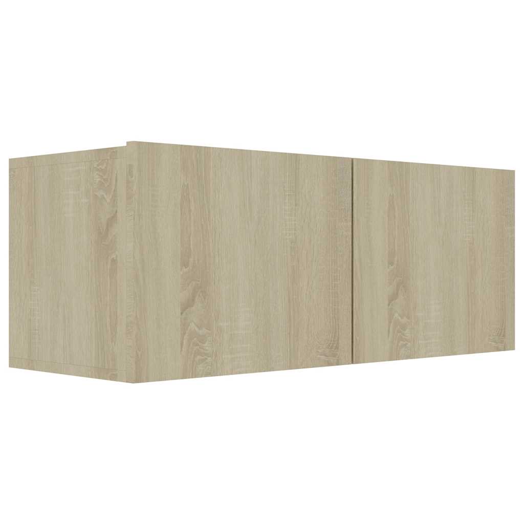 vidaXL TV Cabinet | Sonoma Oak | Engineered Wood | 80x30x30 cm | TV Cabinet 2