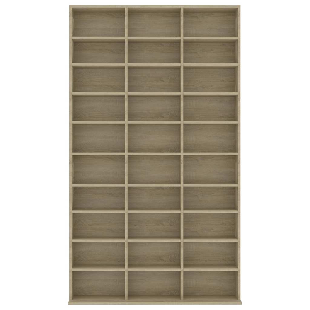801781 vidaXL CD Cabinet Sonoma Oak 102x23x177,5 cm Engineered Wood 3