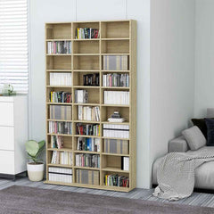 801781 vidaXL CD Cabinet Sonoma Oak 102x23x177,5 cm Engineered Wood 1