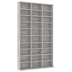801782 vidaXL CD Cabinet Concrete Grey 102x23x177,5 cm Engineered Wood 2