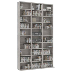 801782 vidaXL CD Cabinet Concrete Grey 102x23x177,5 cm Engineered Wood 5