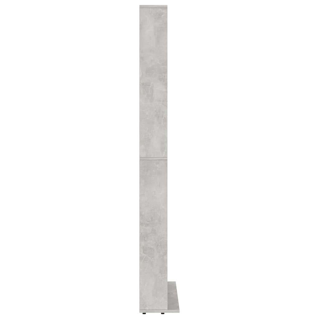 801782 vidaXL CD Cabinet Concrete Grey 102x23x177,5 cm Engineered Wood 4