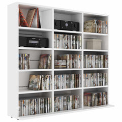 CD Cabinet 100x23x89,5 cm Engineered Wood Height 89.5 cm White