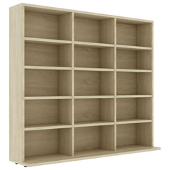 801790 vidaXL CD Cabinet Sonoma Oak 100x23x89,5 cm Engineered Wood 2