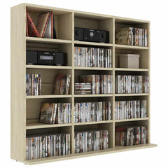CD Cabinet 100x23x89,5 cm Engineered Wood Height 89.5 cm Sonoma oak