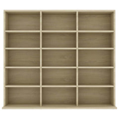 801790 vidaXL CD Cabinet Sonoma Oak 100x23x89,5 cm Engineered Wood 3
