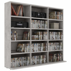 CD Cabinet 100x23x89,5 cm Engineered Wood Height 89.5 cm Concrete grey