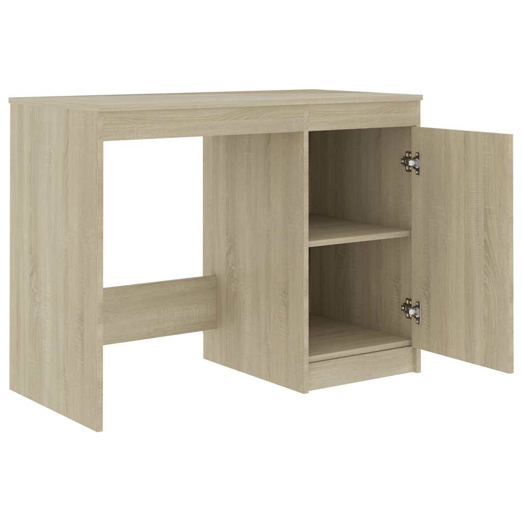 vidaXL Desk | Sonoma oak | Engineered wood | 100 cm x 50 cm x 76 cm 4