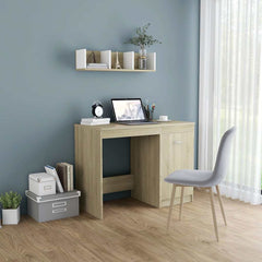 vidaXL Desk | Sonoma oak | Engineered wood | 100 cm x 50 cm x 76 cm 1