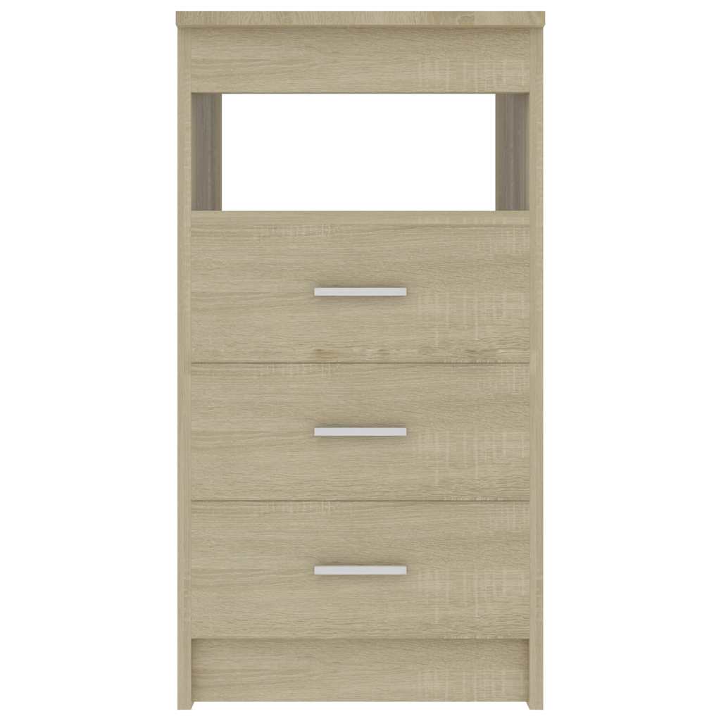 vidaXL Drawer Cabinet Sonoma Oak 40x50x76 cm Engineered Wood 4
