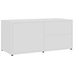 vidaXL Tv Cabinet | White | Engineered Wood | Medium | Tv Cabinet | Rectangular 2