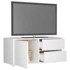 vidaXL Tv Cabinet | White | Engineered Wood | Medium | Tv Cabinet | Rectangular 5
