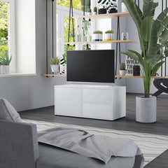 vidaXL Tv Cabinet | White | Engineered Wood | Medium | Tv Cabinet | Rectangular 1