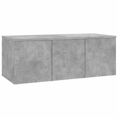 801863 vidaXL TV Cabinet Concrete Grey 80x34x30 cm Engineered Wood 2
