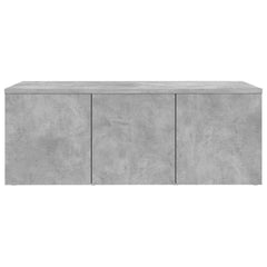 801863 vidaXL TV Cabinet Concrete Grey 80x34x30 cm Engineered Wood 4