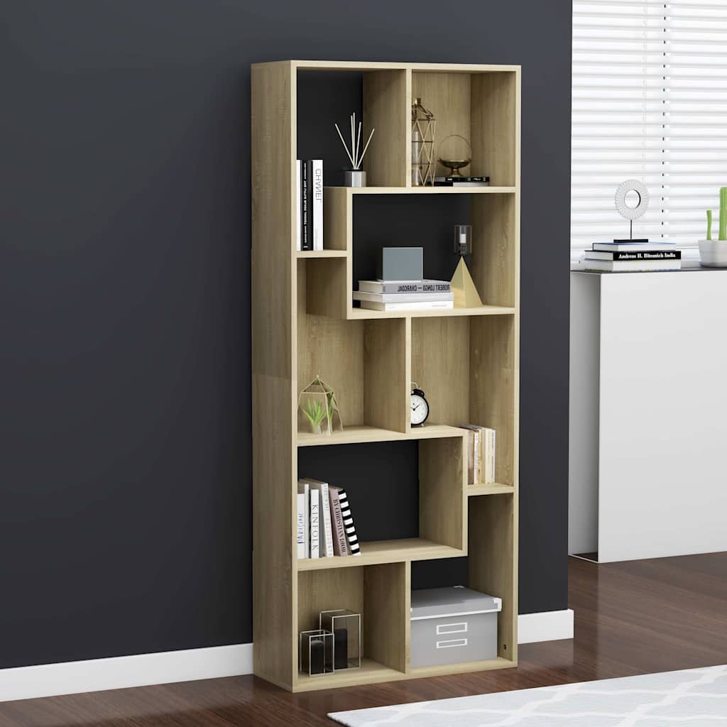 vidaXL Book Cabinet 67x24x161 cm Engineered Wood