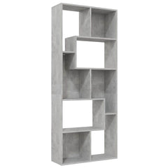 vidaXL Book Cabinet | Concrete grey | Engineered wood | 67x24x161 cm 2