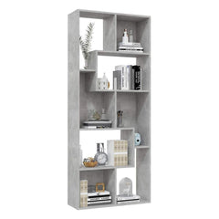 vidaXL Book Cabinet | Concrete grey | Engineered wood | 67x24x161 cm 4