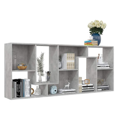 vidaXL Book Cabinet | Concrete grey | Engineered wood | 67x24x161 cm 5