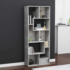 vidaXL Book Cabinet | Concrete grey | Engineered wood | 67x24x161 cm 1