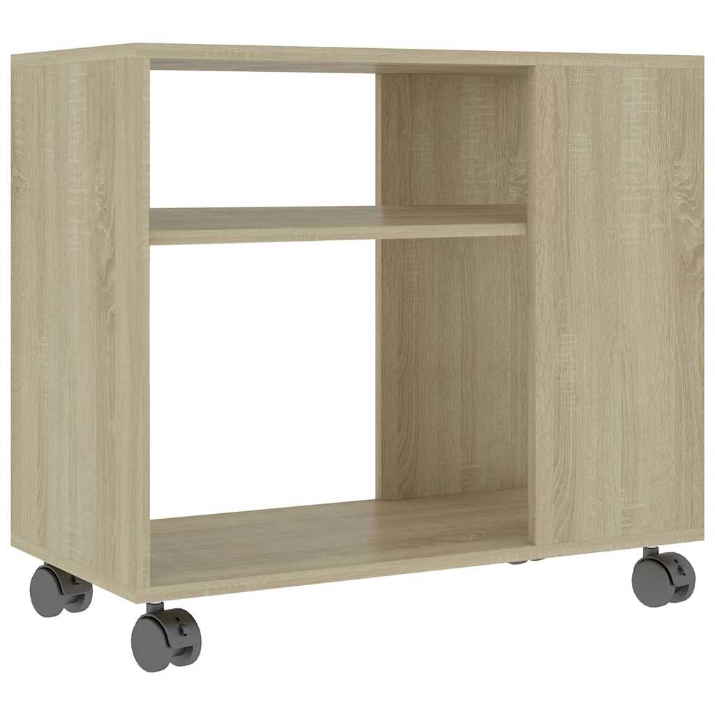 vidaXL Side Table Sonoma Oak 70x35x60.5 cm Engineered Wood 2