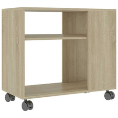 vidaXL Side Table Sonoma Oak 70x35x60.5 cm Engineered Wood 2